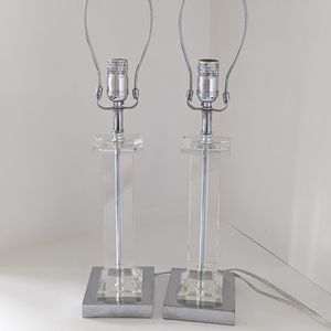 Set of 2 Lamps (Without Shades)